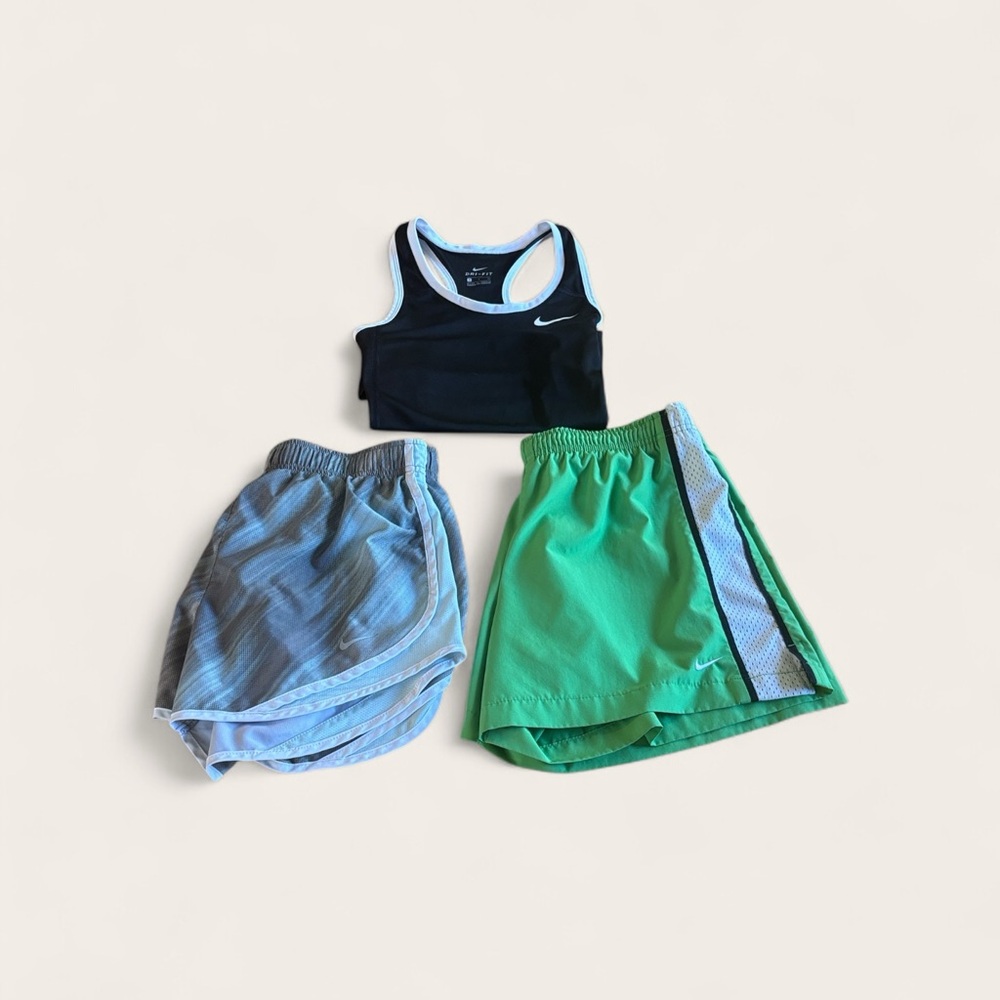 Nike Kids Shorts Set - Black, Gray, Green
